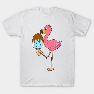 Flamingo with Popsicle T-Shirt